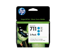 Load image into Gallery viewer, HP Genuine CZ134A / 711 Ink cartridge Cyan 29ml (3 pack) for HP DesignJet T 520