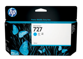 HP Genuine B3P19A 727 Cyan Ink 130ml HP T920/930/1500/1530/2500/2530