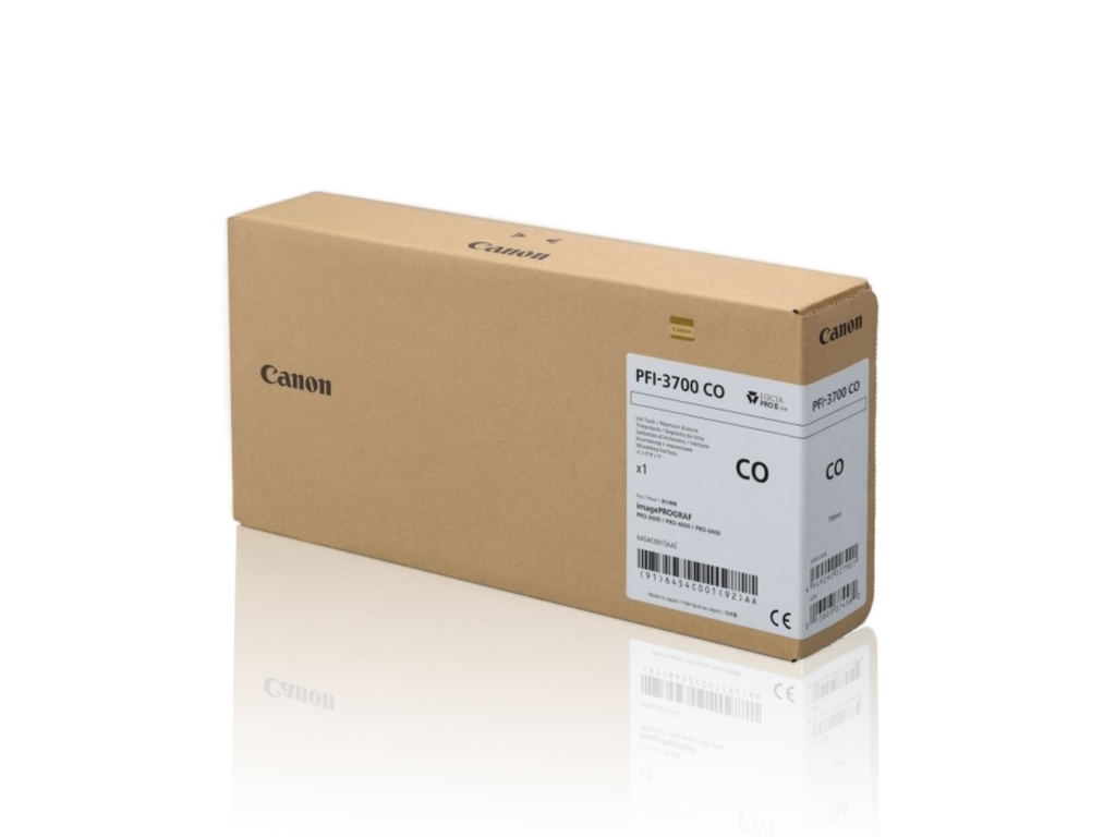 Canon PFI-3700CO Chrome Optimizer Genuine Ink Cartridge 700ml 6454C001AA PFI3700PGY - Canon PFI-3700 Ink