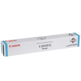 Canon Genuine C-EXV51 Cyan Toner 0482C002 High Capacity 60K Canon C5535 C5540i C5550i C5560i