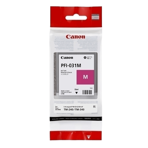 Canon Genuine PFI-031M Magenta 6265C001AA - 55ml Ink Tank PFI031M - PFI-030 Ink TM240 TM340
