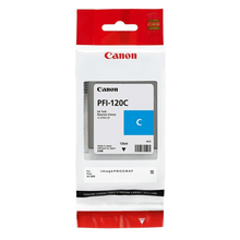 Load image into Gallery viewer, Canon PFI-120C Cyan Ink Cartridge 130ml Genuine