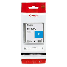 Canon Genuine PFI-120C Ink Cartridge Cyan 130ml 2886C001AA PFI120C - Canon PFI-120 Ink