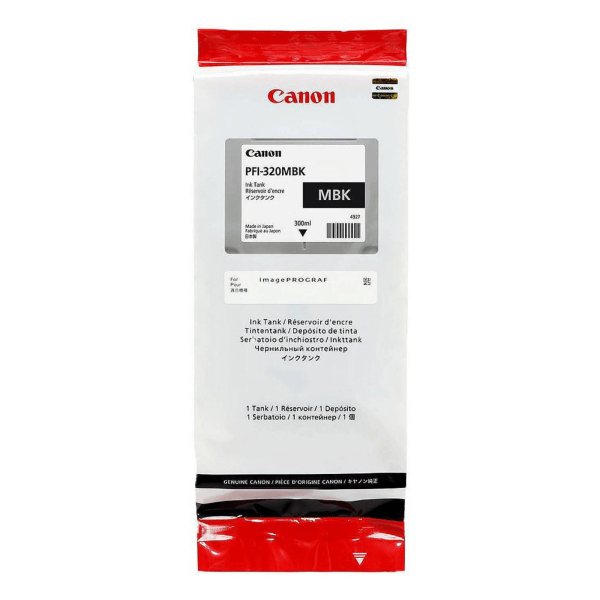 Canon PFI-320MBK Matte Black Ink Cartridge 300ml Genuine
