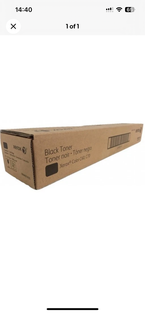 006R01655 Genuine Xerox C60 C70 Black Toner 30K Pages Xerox C60 Black Toner