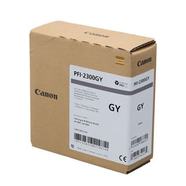 Canon PFI-2300GY Genuine Ink Cartridge Grey 330ml 5281C001AA  PFI2300GY - Canon PFI-2100 Ink