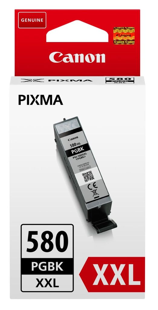 Canon Genuine PGI-580PGBKXXL EXTRA HIGH CAPACITY Pigment Black Ink Cartridge 1970C001 PGI580PGBKXXL