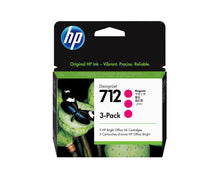 Load image into Gallery viewer, HP Genuine 3ED78A / 712 Ink cartridge magenta (3 pack) 29ml for HP DesignJet T 200