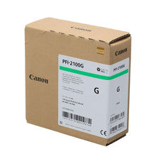 Load image into Gallery viewer, Canon PFI-2100G Genuine Ink Cartridge Green 160ml 5273C001AA  PFI2100G - Canon PFI-2100 Ink