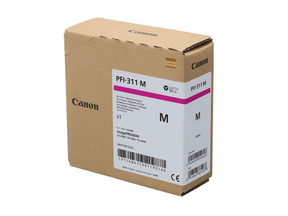 Canon PFI-311M Canon Genuine PFI-311M Ink Cartridge Magenta 330ml 6848C001AA PFI311M TX4000 (Copy)