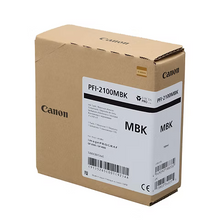 Load image into Gallery viewer, Canon PFI-2100MBK Genuine Ink Cartridge Matte Black 160ml 5265C001AA  PFI2100MBK - Canon PFI-2100 Ink