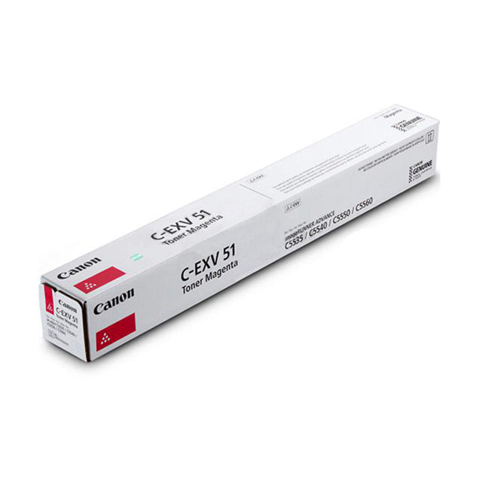 Canon Genuine C-EXV51 Magenta Toner 0483C002 High Capacity 60K Canon C5535 C5540i C5550i C5560i