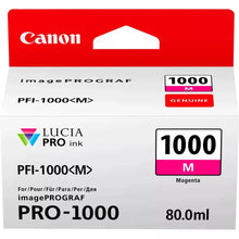 Load image into Gallery viewer, Canon Genuine PFI-1000M Magenta Ink 0548C001AA 80ml Pro1000 PFI1000M - PFI-1000 ink