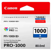 Load image into Gallery viewer, Canon Genuine PFI-1000B Blue Ink 0555C001AA 80ml Pro1000 PFI1000B - PFI-1000 ink