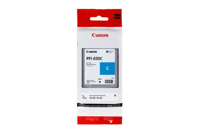 Canon Genuine PFI-030C Cyan 3490C001AA - 55ml Ink Tank PFI030C - PFI-030 Ink