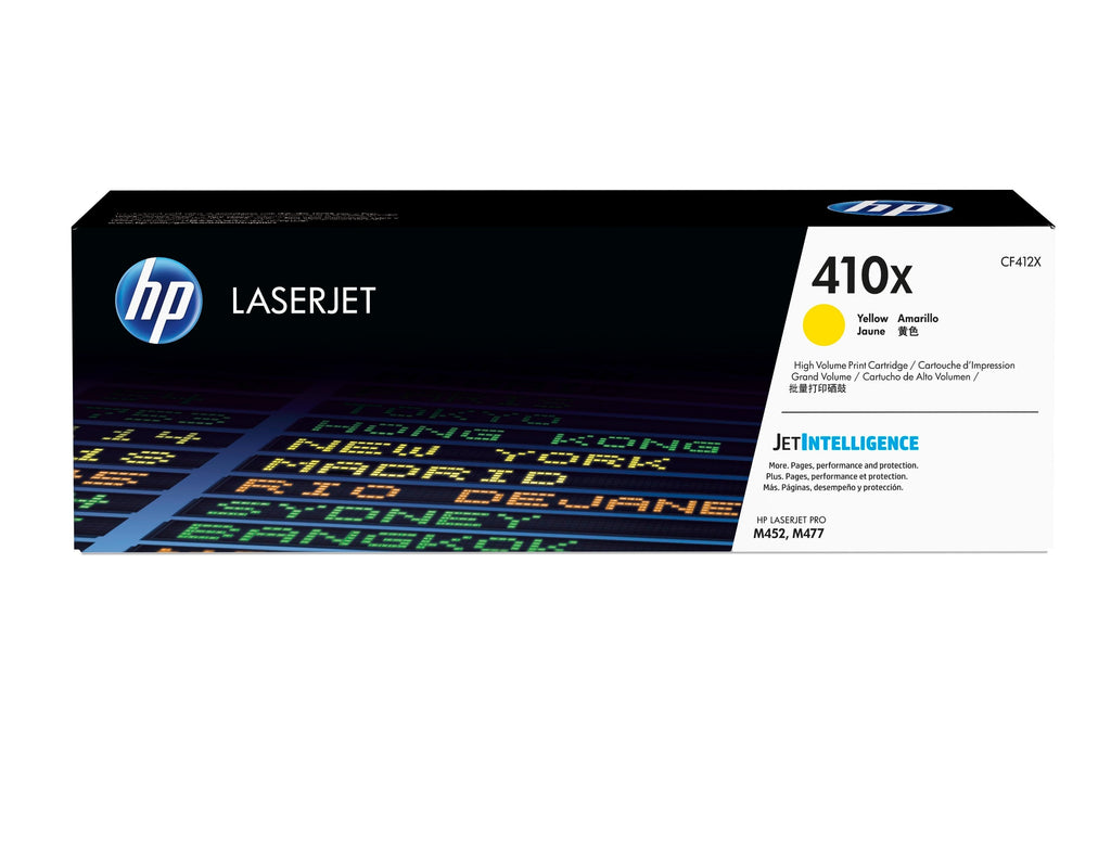 HP Genuine CF412X 410X Toner cartridge yellow high-capacity, 5K pages for HP Pro M 452
