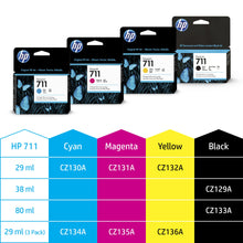 Load image into Gallery viewer, HP Genuine CZ132A / 711 Ink cartridge yellow 29ml for HP DesignJet T 520