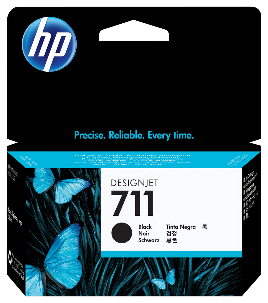 HP Genuine CZ129A / 711 Ink cartridge black 38ml for HP DesignJet T 520