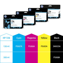 Load image into Gallery viewer, HP Genuine F9J67A / 728 Ink cartridge cyan 130ml for HP DesignJet T 730/830