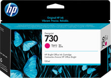 Load image into Gallery viewer, HP Genuine P2V63A / 730 Magenta Ink 130ml for HP DesignJet T 1600/1700/940
