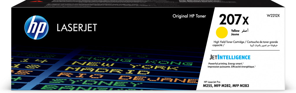 HP Genuine W2212X 207X Toner cartridge yellow, 2.45K pages